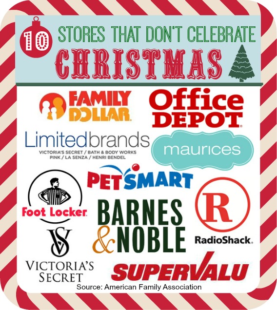 10 Stores that Don't Celebrate Christmas Foster2Forever